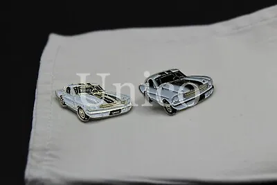 Custom Made New Cufflinks Car Ford Mustang GT350 Strip Hood Vintage Classic USA • $18.99