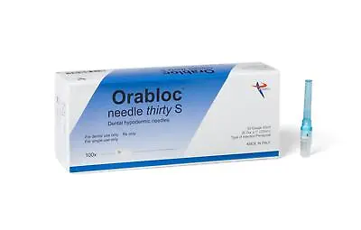 Pierrel Pharma SRL 103003025 Orabloc Plastic Hub Dental Needles 30G Short 100/Pk • $14.86