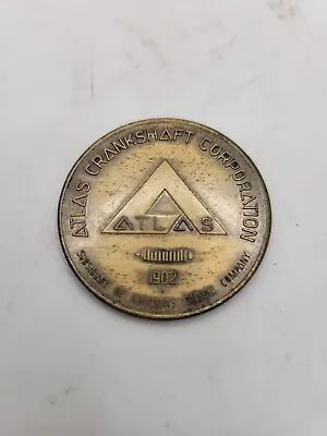 Vintage Brass Atlas Crankshaft Cummins Engine Coin • $7.20