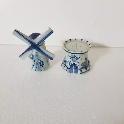 Victoria Ceramics Japan Blue Delft Windmill • $10