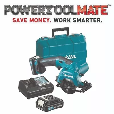 Makita HS301DWAE 12v MAX 85mm Cordless Circular Saw Kit 2x2ah Charger & Case • £189.99