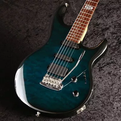 MUSIC MAN BFR LUKE Quilt Bahama Blue Burst Used Electric Guitar • $3774