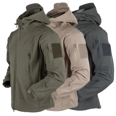 Combat Soft Shell Jacket Winter Waterproof Military Tactical Outdoor Cold Weathe • $59.99