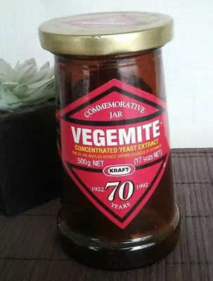 🍞Kraft VEGEMITE 70 Years Collectable Jar 1993 • $16.80