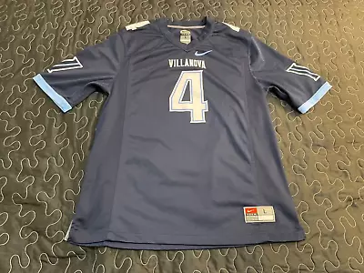 Nike Villanova Wildcats #4 Football Jersey Mens Adult Large Blue • $35.04