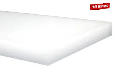 $21.97 • Buy High Density Polyethylene Plastic Sheet 1/2 Thick X 12  L X 12  W Off-White HDPE