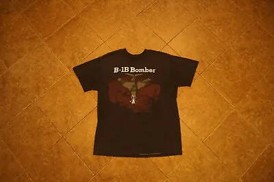 Vintage Stedman B1-B Bomber Black T-Shirt Size XL • $20
