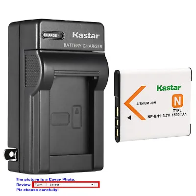 Kastar Battery Wall Charger For Sony NP-BN1 BC-CSN & Sony Cyber-shot DSC-W530 • $6.49