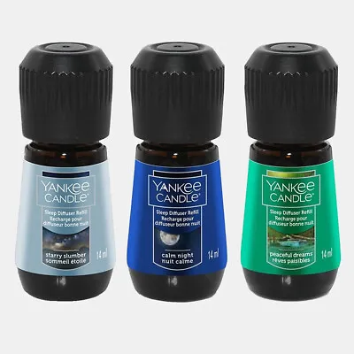 Yankee Candle Diffuser Refills Sleep Oil 3 Pack Calm Night Starry SlumberDream • £12.99