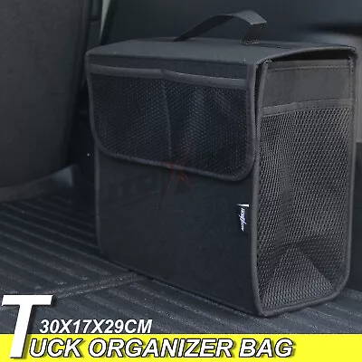 Felt Car Boot Organiser Storage Bag Case Travel Collapsible Trunk Tidy Hook • $16.73