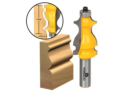 1-3/4  Architectural Molding Router Bit - 1/2  Shank - Yonico 16132 • $19.95