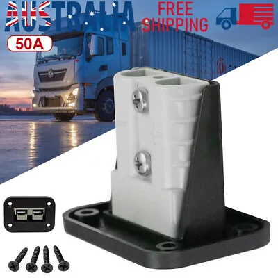 $11.69 • Buy Anderson Plug Flush Mount 50Amp Mounting Bracket Panel Cover For Caravan AU