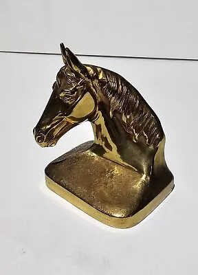 Vintage Heavy Metal Ornate Horse Head  Bookend PMC 88. Equestrian Statue • $27.77