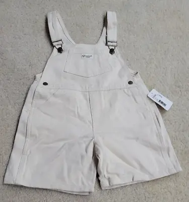 Vintage 90s Baby Guess Jeans Toddler White Overalls Size 2Y • $25