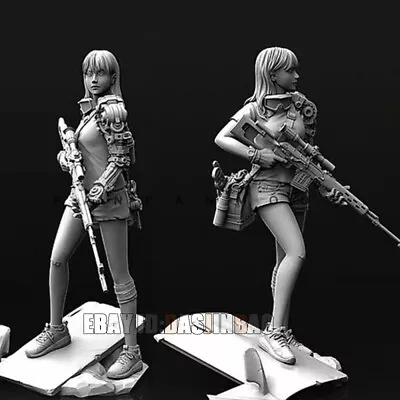 Sniper Female Beauty Girl Unpainted 1/35 Resin Figure Model Kit Unassembled GK • $15.30