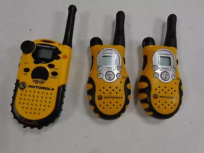 3 Motorola TalkAbout Walkie Talkie 2 Model T5950 Two Way Radios Plus 1 Model 250 • $29.99