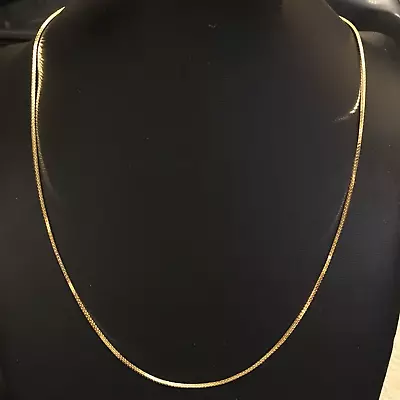 Vintage Monet Gold Tone Chain Necklace Signed Dainty Simple Minimal • $17.99