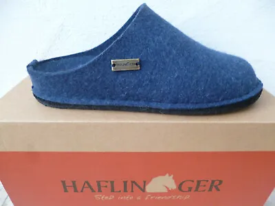 Haflinger Mule Slippers Mules Flair Soft Felt Blue 311010 New • £60.77