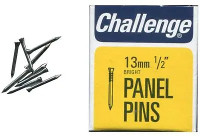 1/2  (13mm) Bright Panel Pins 30g Pack - CHALLENGE • £4.39