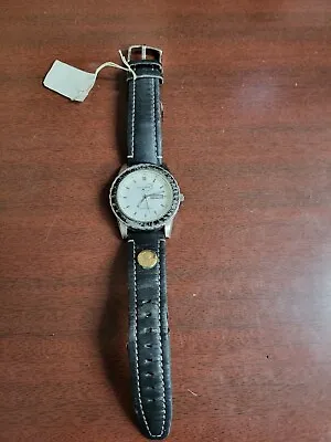 Tourneau 42mm Steel Tachymeter Wrist Watch AT&T Retirement New Battery Runs #219 • $44.45