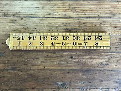 Antique Boxwood Folding Ruler 36 No. 1167 Rabone & Sons Made In England  • $55