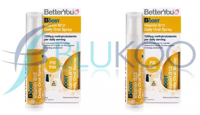 BetterYou B12 Boost Spray - 25ml (Pack Of 2) • £16.02