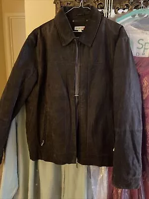Suede Genuine Leather Jacket Brown Size XL New • $120