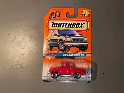 Matchbox 1996 Red ’56 Ford Pick-Up Truck Vehicle Classic Decades Series 5 #35 • $10.31