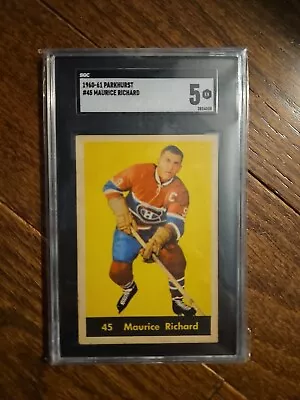1960-61 Parkhurst Maurice Richard #45 SGC 5 Canadians  • $389.99