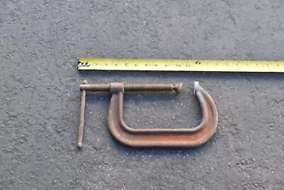 Vintage HARGRAVE 6” No. 400 C Clamp Drop Forged Steel Made In USA • $19