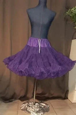 Square Dance Petticoat 2 Very Full Layers 4 Tiers Purple Crinoline Vintage • $105