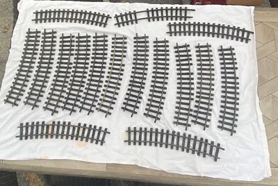 $54.99 • Buy HUGE Lot Of 39 G Scale Curved Tracks! Used, Please Read Description & See Pics.