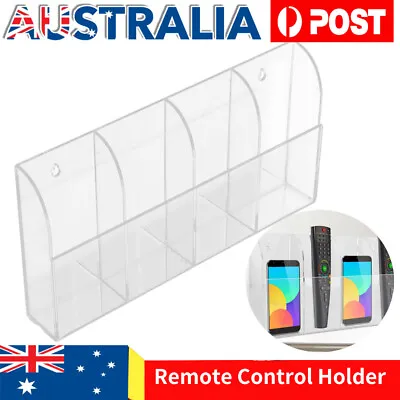 $16.88 • Buy Air Conditioner TV Remote Control Storage Box Wall Mount Holder Case Acrylic