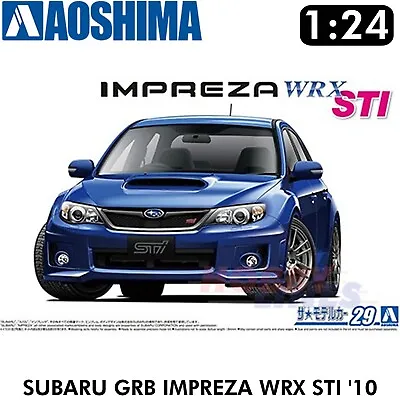 £29.95 • Buy SUBARU GRB IMPREZA WRX STI 2010 Model Car No 29 1:24 Scale Kit AOSHIMA 05834