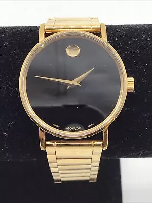 Movado 71.3.36.1484 Sapphire Crystal Stainless Steel Gold Tone Wristwatch • $23.50