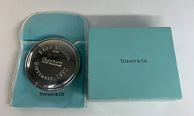Tiffany & CO. Jewelry Box Accessory Case Pewter Monogramed • $59.49
