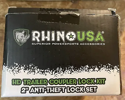 $39.99 • Buy Rhino USA  HD Trailer Coupler Lock Kit 2”Anti-theft Lock Set Trailer Truck Boat