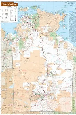 (laminated) Northern Territory State Map Poster (70x100cm) Nt Large Road Guide • $14.95