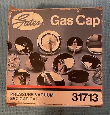 Vintage NOS (new Old Stock) Gates 31713 Pressure Vacuum EEC Gas Cap W/ Box U.S.A • $5.95