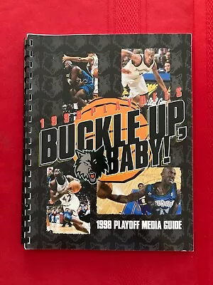 1997-1998 NBA Minnesota Timberwolves Playoffs Media Guide / Garnett / Marbury • $19.95