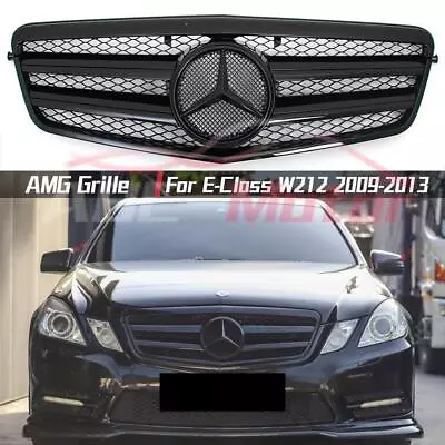 Shiny Black AMG Style Grille W/Star For Benz E-Class W212 2009-13 E300 E350 E450 • $159