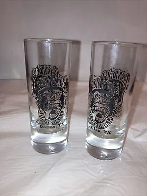 Pair Of Gas Monkey Bar & Grill Heavy 4  Shot Glass Dallas Texas • $15