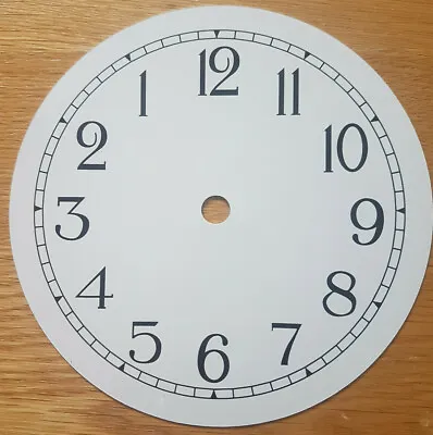 £8.95 • Buy NEW - 6 Inch Reverse Clock Dial Face - White - 152mm Arabic Numerals - DL40