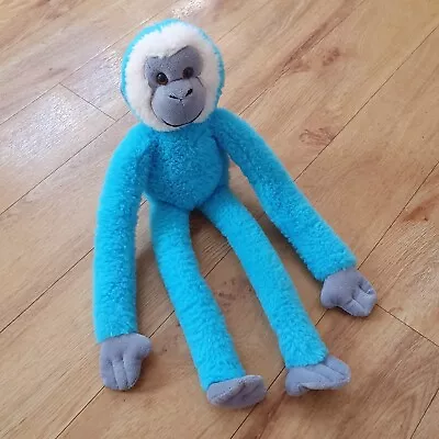 Keel Toys Blue Hanging Monkey 14  Long Plush Soft Toy  Comforter Ape Chimp • £19.99