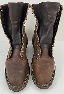 M Bernhard Packer 9  Leather Brown Boots Handmade Meridian Saddle Shop ID 11 D • $89.95