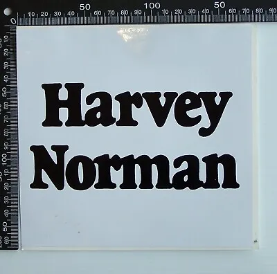 Vintage Harvey Norman Australia Advertising Car Window Vinyl Shop Promo Sticker • $9