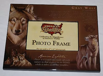 Wildlife Gray Wolf 8  X 10  Photo Frame Holds A  4  X 6  Photograph • $19.99