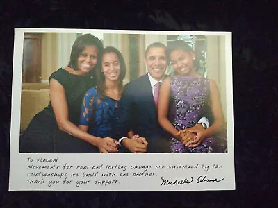 2011 Barack Obama Family Portrait Campaign Thank You Card For Donating • $14.99