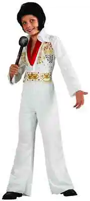 Elvis Presley Aloha Eagle White Jumpsuit Fancy Dress Up Halloween Child Costume • $37.85