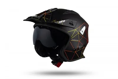 UFO Sheratan Urban Street Trials Helmet Black - All Adult Sizes • $94.71